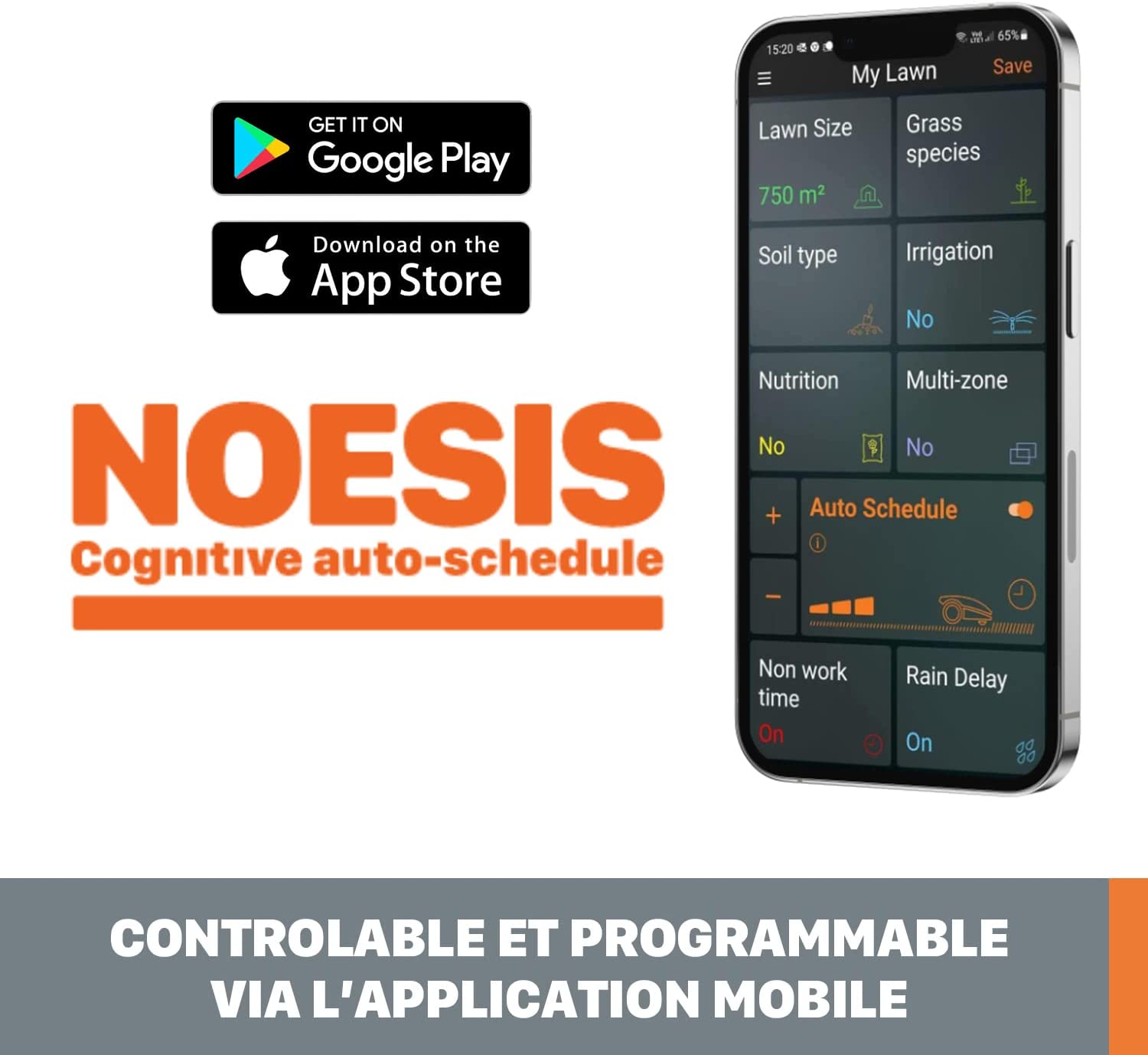Robot Cortacésped Worx Landroid s300 wr130e hasta 300 m². Control desde la APP por Wifi. S 300. WORX