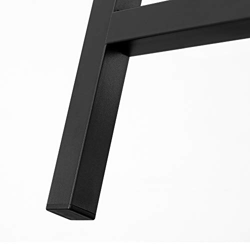 Juego de 2 Taburetes de Bar Altos de estilo Industrial Rústico Marrón y Negro. Detalle pata con taco. LBC65X. VASAGLE