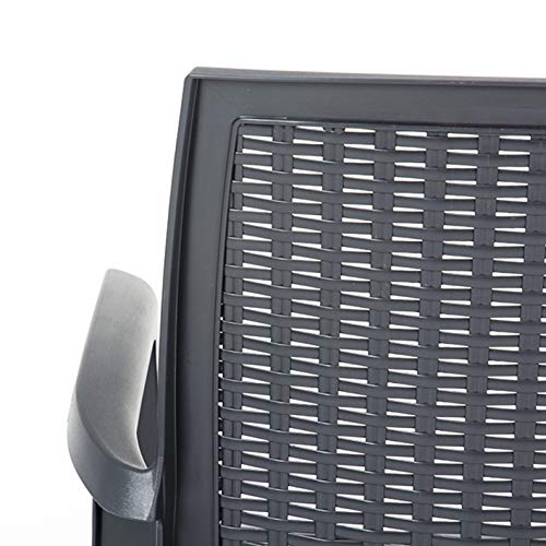 Lote 4 SILLAS Caribe Resina color Antracita GRAN OFERTA!, 85x54x44 cm. CREVICOSTA