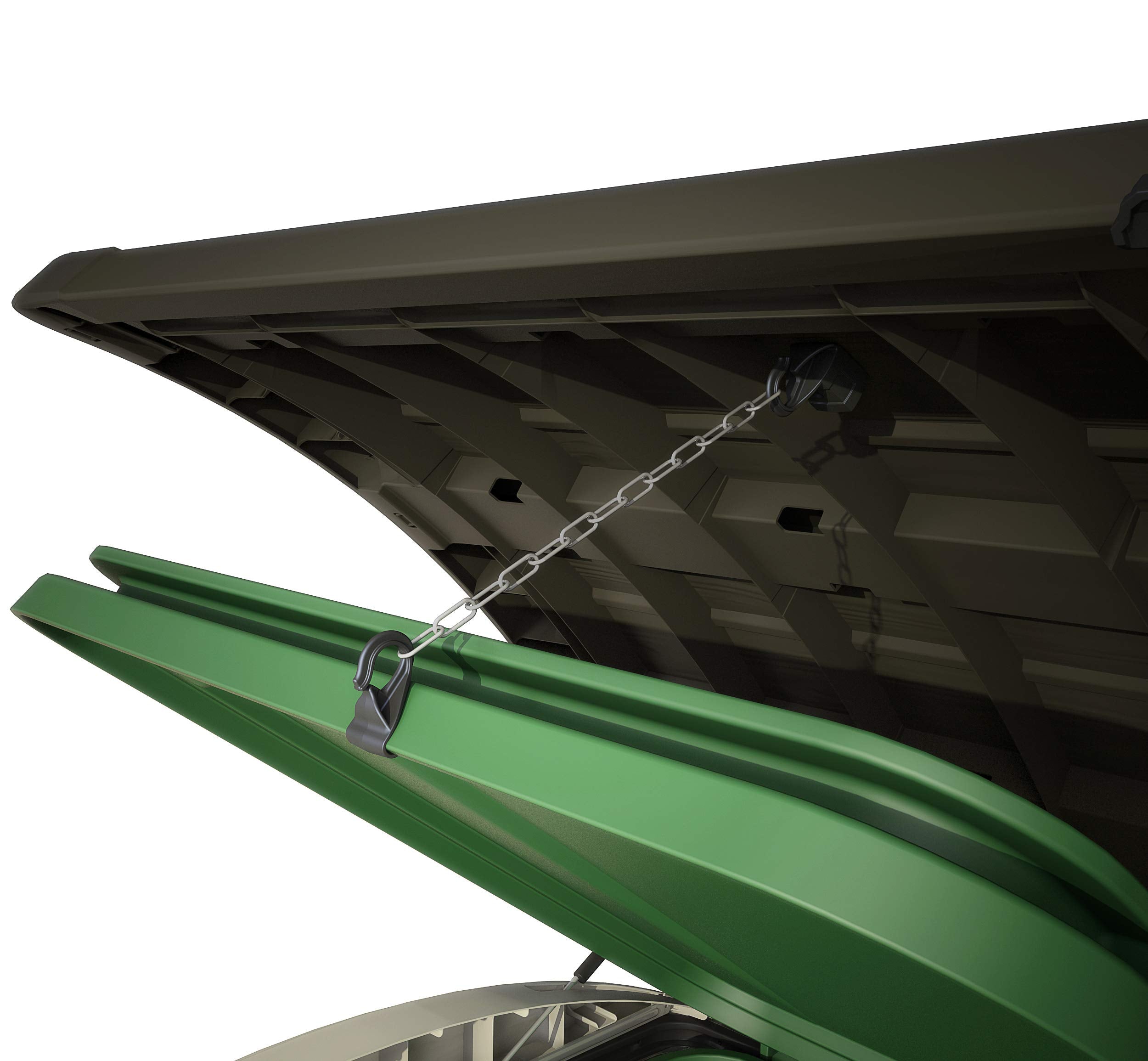 Cobertizo para exterior Keter Sio Max con Capacidad de 1200 litros, Color Beige y Marrón, 145.5 x 125 x 82  cm