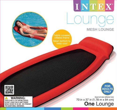 intex alfombrillas de malla unisex en colores verde/negro, azul/negro, rojo/negro y naranja/negro