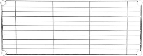 Detalle de bandeja de Estantería metálica con 5 baldas, cromado. Amazon Basics | maxjardin