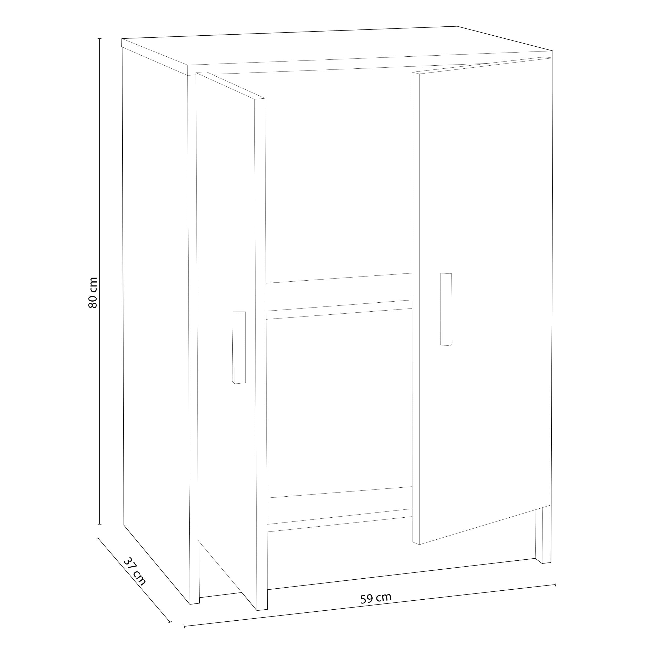 Medidas del armario bajo Habitdesign 