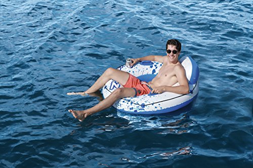 Flotador Hinchable con Respaldo Luxury Lounge 119 cm. Vista en el mar. 43108 -  Bestway