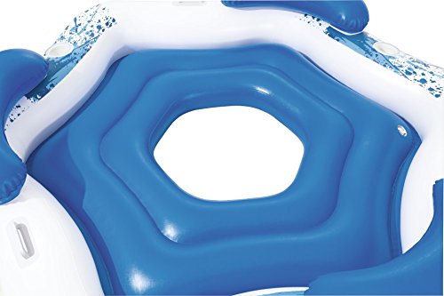 Colchoneta gigante para 3 personas Hinchable con Respaldo 199x176 cm. Detalle hueco central. 43111 -  Bestway