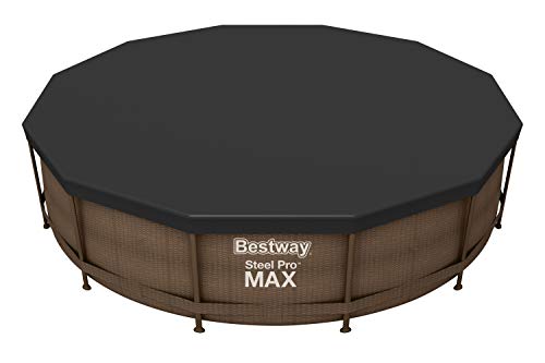 Cobertor de piscina para el invierno y verano Ø370 cm Redonda. Vista general. 58037 - Bestway | maxjardin