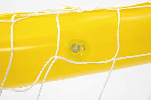 Juego Porteria Waterpolo Flotador Con Pelota para piscina, 137 x 66 cm. Detalle de válvula. 8321070 Bestway