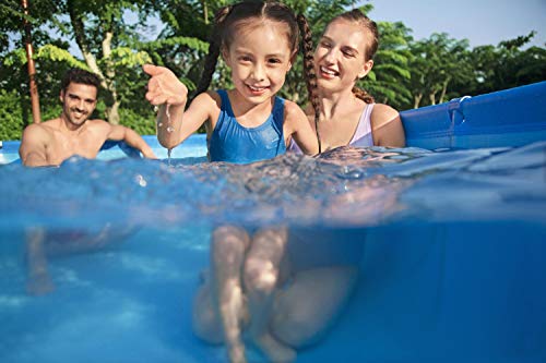 Piscina Desmontable Tubular, Azul de 3.500 litros. Medidas: 300x201x66 cm. Bestway Steel ProPool Media  - detalle - ambiente 1