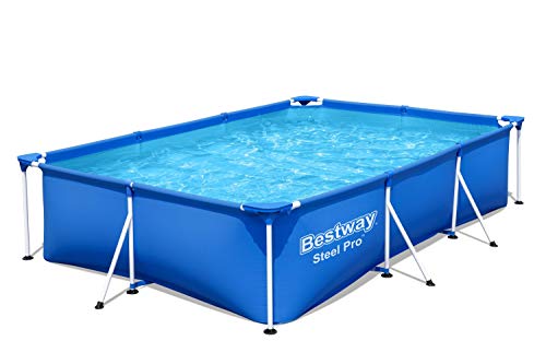 Piscina Desmontable Tubular, Azul de 3.500 litros. Medidas: 300x201x66 cm. Bestway Steel ProPool Media  - detalle - 2