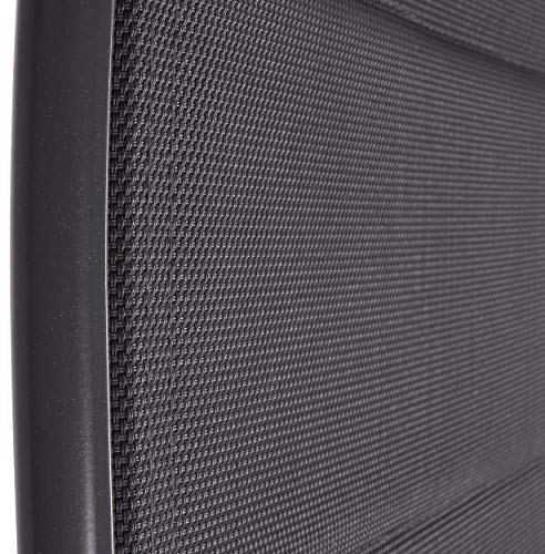 Detalle del tejido del Juego x2 Sillas Jardín Riva con Respaldo Alto Regulable Plegable en 7 Posiciones Resistentes a la Intemperie Gris Plateado. BRUBAKER