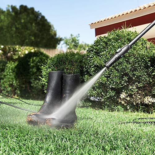 El poder de la Hidrolimpiadora HidroBoost 1400 w EasyMove de Cecotec hecho en España. Compacta, potente y portátil. Ruedas y asa alta. Caudal máx 408 l/h. 105 bares máx. Boquilla turbo y boquilla ajustable. | maxjardin