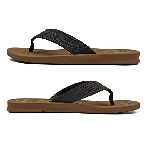 Chanclas para Hombre para Verano en Playa o Piscina muy Comodas de Goma. Vista perfil. KuaiLu