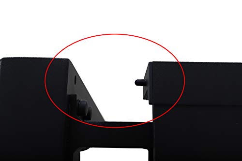 Engarce de tableros al extender la Mesa extensible de aluminio para jardín, 127-180 x 77 x 71,5 cm (Gris- Carbón). Chicreat