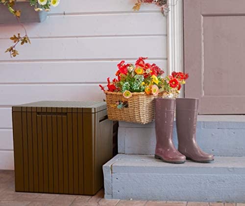 Keter City Box Arcón, Efecto Madera, 44 x 58 x 55 cm