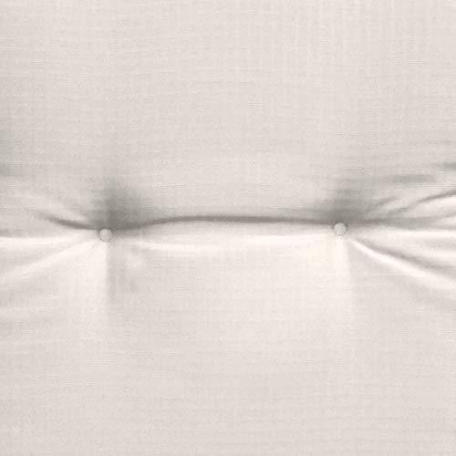 Cojín para sillas de Exterior, tumbonas, mecedoras o Asientos con Respaldo Alto Base HL 120x50x6 Placas compactas de gomaespuma Natural. Detalle tejido. Beautissu | maxjardin