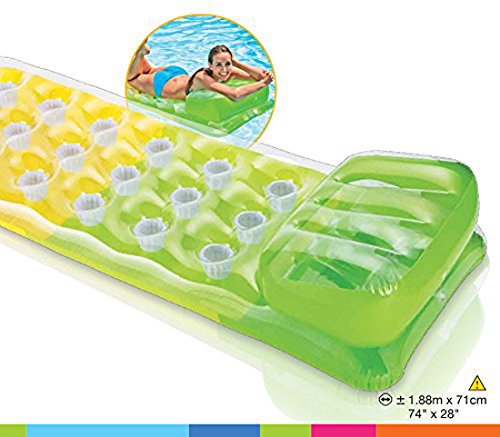 Detalle de modelo verde de Colchoneta hinchable, 188 X 71 x 15 cm de vinilo grueso (0,28 mm) [modelo surtido]