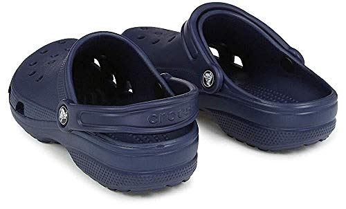 Vista general posterior de los Zuecos Unisex Adulto, Azul (Navy), 36/37 EU. Classic Clog,  Crocs