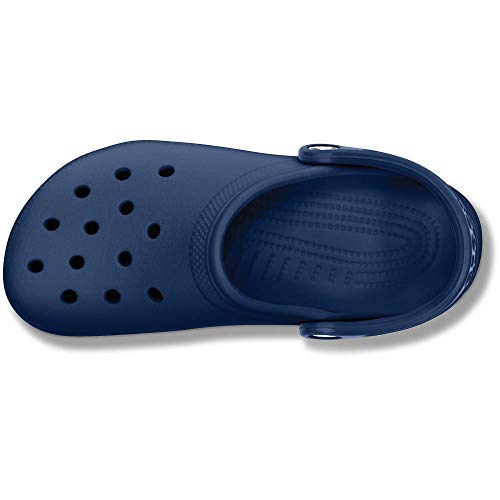 Vista cenital de los Zuecos Unisex Adulto, Azul (Navy), 36/37 EU. Classic Clog, Crocs