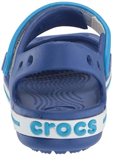 Vista posterior de Sandalias infantiles Crocs Unisex Azules (Cerulean Blue/Ocean), 19/20 EU. Crocband Sandal Kids