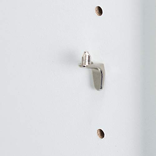 Altura regulable de Estantería librería 'Vela' color Blanco de 5 estantes 190 cm para Oficina o Dormitorio. Casaria