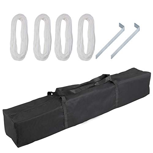 Cenador Capri Beige 3x3 m Plegable, Impermeable. Detalle de bolsa de transporte, cuerdas y piquetas. Deuba.