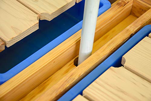 Hueco para sombrilla de la Mesa de picnic infantil con bancos corridos. 94361FSCe. Dobar