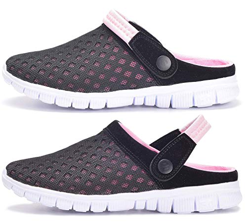 Vista de perfil de los Zuecos para Hombres y Mujeres para la Playa, Piscina o Jardín transpirables - Rosa, 36 EU. EagsouniZuecos para Hombres y Mujeres para la Playa, Piscina o Jardín transpirables - Rosa, 36 EU. Eagsouni