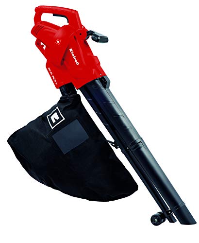 Aspirador Soplador Eléctrico con selector de función, Regulador de Velocidad, 7000 - 13500 rpm, 2500 W, 230 - 240 Saco de 40L, GC-EL 2500 E. Einhell