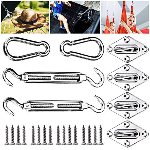 Kit de Montaje para Toldo 24 Piezas de Acero 304 Inoxidable. Emooqi