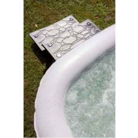 Detalle de Escalera de spa con 2 peldaños Gre spal2. 34cm 