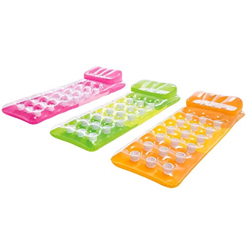 Colchoneta hinchable, 188 X 71 x 15 cm de vinilo grueso (0,28 mm) [modelo surtido]