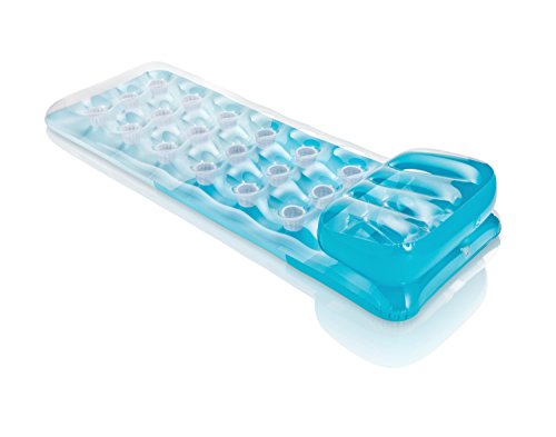 Modelo azul de Colchoneta hinchable, 188 X 71 x 15 cm de vinilo grueso (0,28 mm) [modelo surtido]
