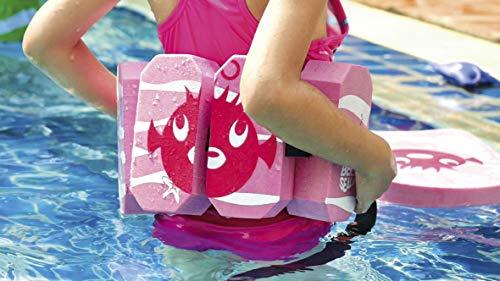 Niña en piscina con Flotador de cintura Beco Sealife infantil 96071-4, Rosa hasta 30kg  | maxjardin