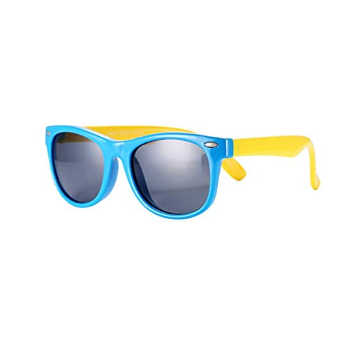Gafas de sol 100% UV Proof infantiles, Color azul y amarillo. FOURCHEN