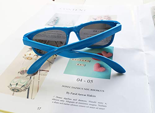 Vista trasera de Gafas de sol flexibles de goma polarizadas infantiles de 3 a 10 años de edad. FOURCHENGafas de sol flexibles de goma polarizadas infantiles de 3 a 10 años de edad. FOURCHEN