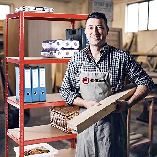 Ambiente en pequeño negocio con estanterías de Acero Inoxidable con Recubrimiento de Polvo Negro. G-Rack | maxjardin