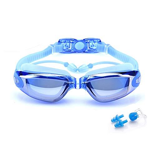 BEEWAY Gafas de Natación - Antivaho, Sin Fugas y Protección UV para Unisex Adultos Niños - Azul | maxjardin