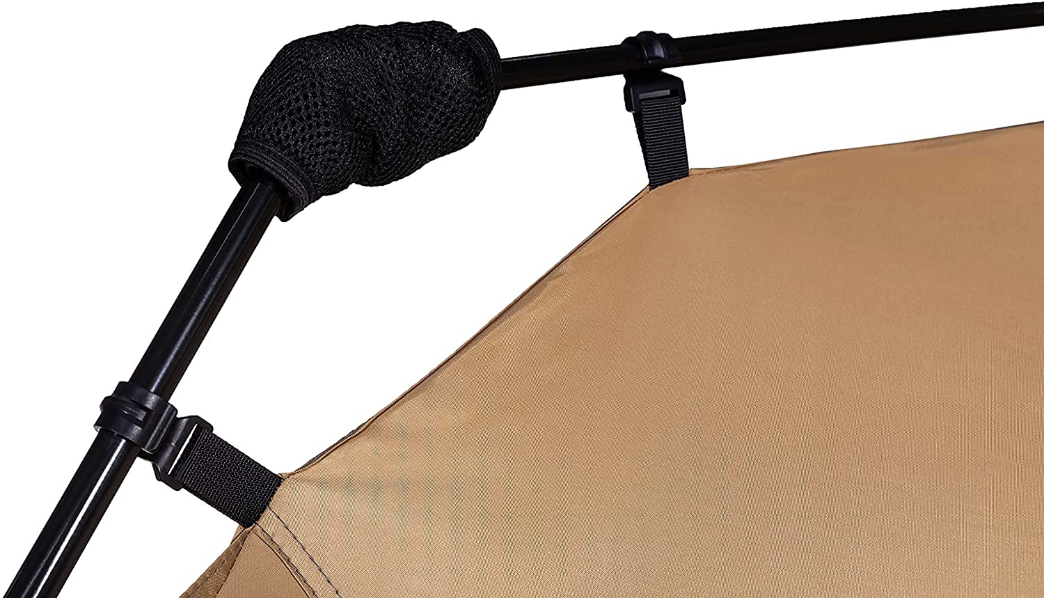 Carpa automontable en 10 segundos para camping o festival de Lumaland. Detalle estructura.