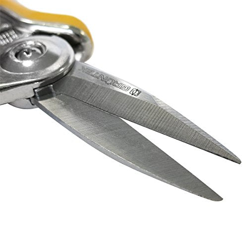 Detalle del filo de las Tijeras de podar y cortar Flores, Frutas y Verduras COLIBRI 170 mm. Tijera de jadin y Vendimia. GRÜNTEK