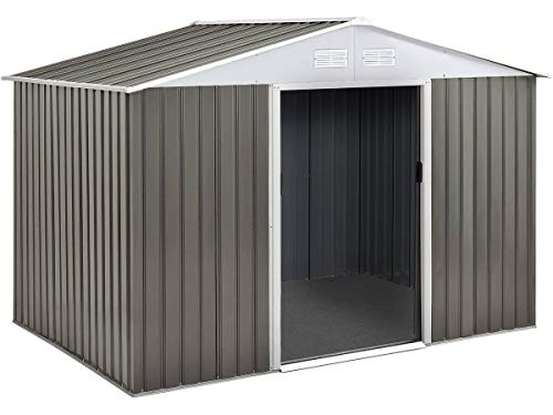 Caseta de metal para jardín, (5,29 m²) Vista general. Habitat et Jardin