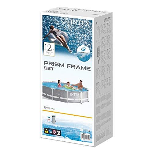 Piscina redonda de sobresuelo, con depuradora, 366 x 76 cm 【6.500 litros】26712NP. Intex