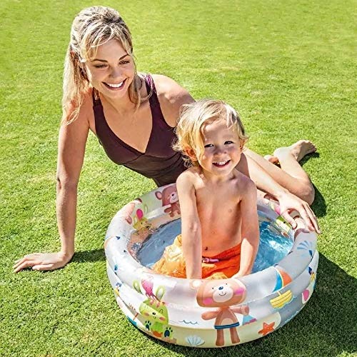 Piscina hinchable colores con base hinchable 61 x 22 cm, 33 litros, 1 unidad [modelos surtidos] 57106NP - Intex. Ambiente