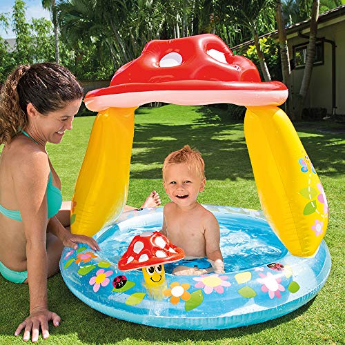 Piscina hinchable con diseño de champiñón multicolor, 102 x 102 x 89 cm (57114 )  Intex