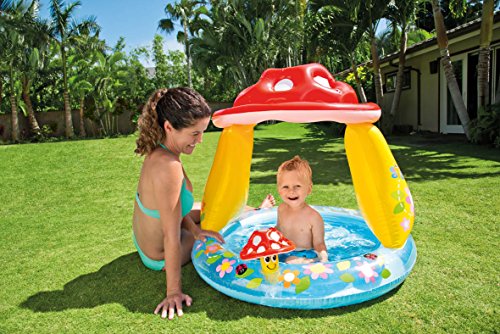 Piscina hinchable con diseño de champiñón multicolor, 102 x 102 x 89 cm (57114 )  Intex
