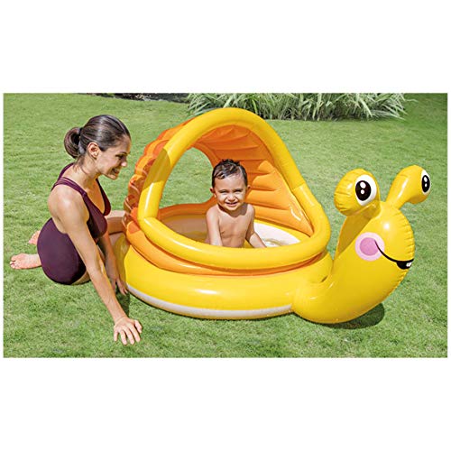 Piscina hinchable unicornio, caracol, pez 127x102x69 cm, 45 litros. Intex