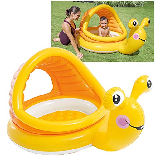 Piscina hinchable unicornio, caracol, pez 127x102x69 cm, 45 litros. Intex