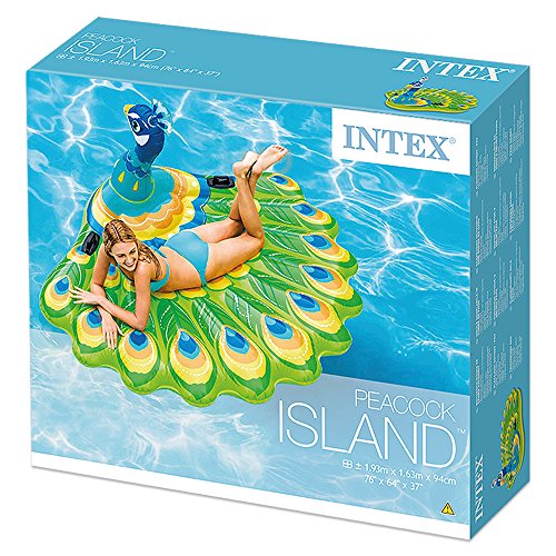 Colchoneta hinchable pavo real 193x163x94 cm. 57250EU -  Intex