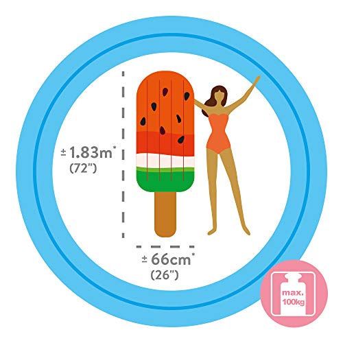 Colchoneta hinchable gigante Helado de sandía 76 x 191 cm  58751EU - Intex