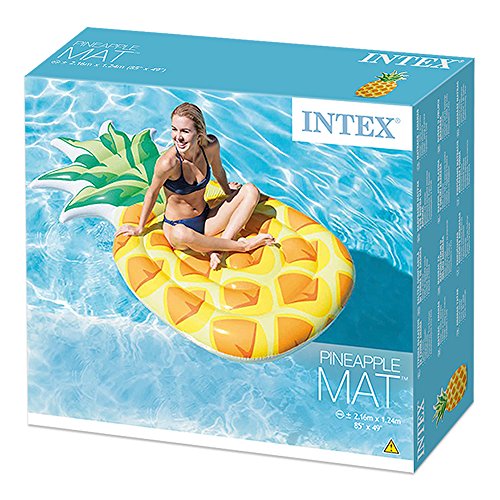 Colchoneta hinchable con forma de Piña 124 x 216 cm - 58761EU - Intex