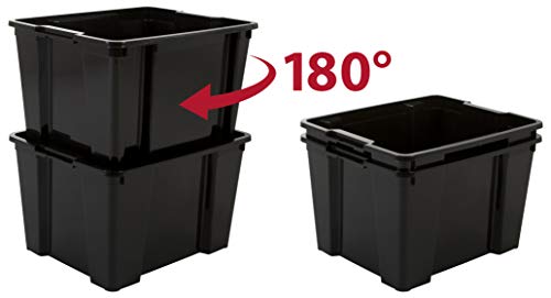 Caja de Almacenamiento Apilable para Artículos de Bricolaje Hobby Box, 15L, Lote de 3. Iris 135516. Ohyama